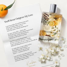 Load image into Gallery viewer, Kumbra With Love Gingerwood Eau de Parfum 100ML – Woody Perfume For Women – Long-Lasting Scent with Jasmine, Mandarin, Ginger, Orange & Sandalwood – Vegan, Paraben-Free, Fragrance from France