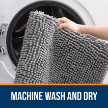 Load image into Gallery viewer, OLANLY Bathroom Rugs 30x20, Extra Soft Absorbent Chenille Bath Rugs, Rubber Backing Quick Dry, Machine Washable Bath Mats for Bathroom Floor, Tub and Shower, Home Decor Accessories, Grey