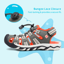Load image into Gallery viewer, DREAM PAIRS Boys Girls Little Kid 160912-K Navy Olive Green Beige Orange Outdoor Summer Sandals Size 3 M US Little Kid