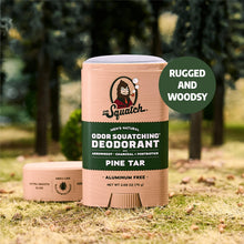 Load image into Gallery viewer, Dr. Squatch Natural Deodorant for Men 3 Pack Pine Tar – Odor-Squatching Men's Deodorant Aluminum Free (2.65 oz, 3 Pack)