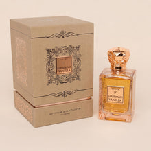 Load image into Gallery viewer, Prince Parfums Dubai – Story of Gourmand Vanilla – Women’s Extrait de Parfum 3.4 Ounces – Luxury Perfume with Coconut, Peach, Tiare Flower & Vanilla – Romantic, Sweet & Long Lasting Fragrance