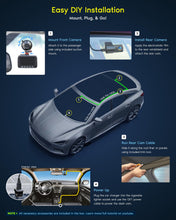 Load image into Gallery viewer, ROVE R2-4K DUAL Dash Cam Front and Rear, STARVIS 2 Sensor, FREE 128GB Card Included, 5G WiFi - up to 20MB/s Fastest Download Speed with App, 4K 2160P/FHD Dash Camera for Cars, 3" IPS, 24H Parking Mode