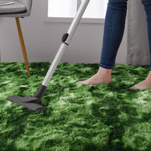 Load image into Gallery viewer, DweIke Fluffy Dark Green Rugs for Bedroom Living Room, 8x10 Large Soft Plush Shaggy Tie-Dyed Forest Moss Green Girls Boys Kids Rug, Non-Slip and Machine Washable Carpet for Dorm Nursery Decor