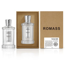 Load image into Gallery viewer, ROMASS Santal 033 Unisex EDP Parfum Spray 100ML Aromatic Woody Fragrance with Cardamom Violet Cedarwood Sandalwood Vetiver Musk Leather Violet