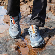 Load image into Gallery viewer, HUMTTO Men's All-Terrain Waterproof Hiking Shoes Lightweight Breathable Trekking Trails Shoes Anti Slip Outdoor Shoes 10.5 Grey