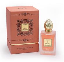 Load image into Gallery viewer, Prince Parfums Dubai - Story of Vanille Patchouli For Women - 3.4 Ounces - Extrait de Parfum - Alluring Floral Fusion of Vanilla, Patchouli & Tonka Bean - Scent of Seductive Allure & Timeless Elegance