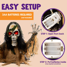 Load image into Gallery viewer, JOYIN Halloween Decoration Outdoor Animated Zombie Groundbreaker, Light-up Skeleton Zombie Groundbreaker Prop with Creepy Sound for Halloween Outside Decoration, Lawn, Yard, Patio, Haunted House Decor