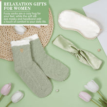 Load image into Gallery viewer, Birthday Gifts for Women Self Care Get Well Soon Gifts, Vanilla Relaxing Spa Gift Basket - Happy Birthday Set w/ Luxury Flannel Blanket & 40 oz Tumbler, Unique Christmas Gift for Mom Her Wife Sister