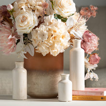 Load image into Gallery viewer, Sullivans White Ceramic Vase Set, Farmhouse Decor, Home Decorative Vase, Vases For Your Kitchen, Bedroom, Office, Living Room, Bathroom, & Shelf Centerpiece Table Decorations (CM2333)