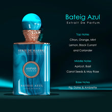 Load image into Gallery viewer, ANFAR LONDON Bateig Azul, Unisex, 3.4oz, FOR MEN & WOMEN, citron, orange, mint, lemon, black currant and coriander
