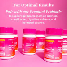Load image into Gallery viewer, Pink Stork Total Prenatal Vitamins with DHA, Folate, Iron, Choline, and Vitamin B12 - Prenatals for Women to Support Fetal Development, Pregnancy Must Haves - 60 Capsules, 1 Month Supply