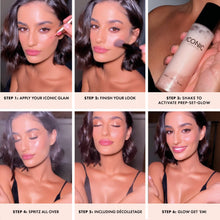 Load image into Gallery viewer, ICONIC LONDON Prep-Set-Glow | Hydrating + Setting + Glowing Spray, 3-in-1 Formula for a Dewy, Radiant Finish, Cruelty-Free, Vegan Makeup, 4.22 Fl oz