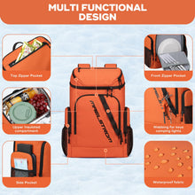 Load image into Gallery viewer, Maelstrom Backpack Cooler,36 Can Cooler Backpack,Soft Cooler Bag Insulated Leakproof,Lightweight Ice Chest Backpack,Travel Cooler Lunch Backpack for Camping,Hiking,Beach,Orange