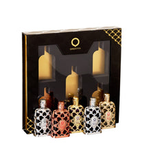 Load image into Gallery viewer, Orientica Luxury Collection Miniature Discovery Set (Without Box) Eau De Parfum - Amber Rouge, Royal Amber, Oud Saffron, Velvet Gold & Royal Bleu - Arabic Perfume for Men & Women - 5 x 7.5ml