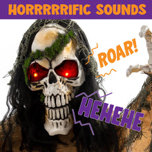 Load image into Gallery viewer, JOYIN Halloween Decoration Outdoor Animated Zombie Groundbreaker, Light-up Skeleton Zombie Groundbreaker Prop with Creepy Sound for Halloween Outside Decoration, Lawn, Yard, Patio, Haunted House Decor