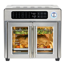 Load image into Gallery viewer, Emeril Lagasse Extra Large French Door Air Fryer Toaster Oven Combo, 24 Cooking Functions and Digital Controls, 7 Accessories Included, Stainless Steel Finish, 26QT Capacity