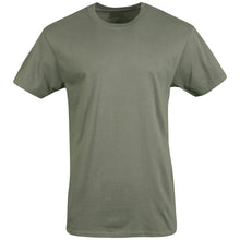 Load image into Gallery viewer, Gildan Men's Crew T-Shirts, Multipack, Style G1100, Black/Sport Grey/Military Green (5-Pack), Small