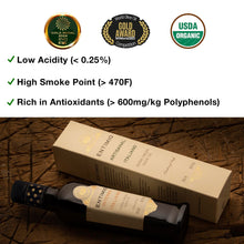 Load image into Gallery viewer, Entimio Intenso - Tuscany Green Robust Extra Virgin Olive Oil Organic, Italian Olive Oil from Italy, 2024 Gold Medal, +600 mg/kg Polyphenol Rich Olive Oil - Early Harvest, Cold Pressed - 8.5 fl oz