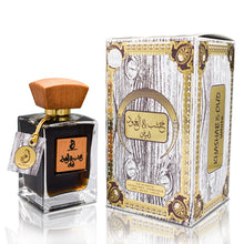 Load image into Gallery viewer, ARABIYAT Khashab & Oud Unisex Eau de Parfum – 100ml, Amber & Cedarwood Fragrance for Men and Women, Luxury (White)