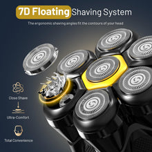 Load image into Gallery viewer, 7D Head Shaver for Bald Men: IPX7 Cordless Electric Bald Razor 2026 Upgrade