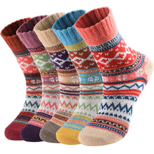Load image into Gallery viewer, Pleneal Wool Socks for Women - Womens Winter Warm Wool Sock Men Cozy Knit Boots Socks for Women