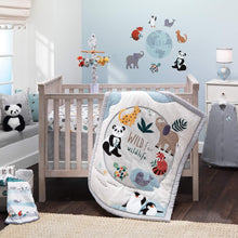 Load image into Gallery viewer, Lambs & Ivy Wild Life Black/White Plush Panda Bear Stuffed Animal Toy - Lucky