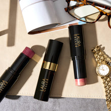 Load image into Gallery viewer, LAURA GELLER NEW YORK Italian Marble Blush Makeup Stick | Cream Finish Marbleized Blush for Cheeks, Apricot Spritz