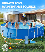 Load image into Gallery viewer, KimFilter Pro Series 1000 GPH Above Ground Pool Filter Pump, Powerful Pool Cartridge Filter Pump, Water Circulation and Filtration System -Improved Water Clean & Clarity, Pools Pumps Above Ground-Gray