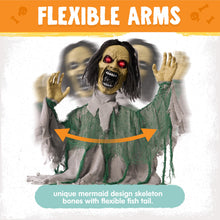 Load image into Gallery viewer, JOYIN Halloween Outdoor Animatronic Groundbreaker Decorations, Half-Body Zombie Groundbreaker with Motion and Light-Up Eyes, for Outside Decor Graveyard Yard Lawn Haunted House Props