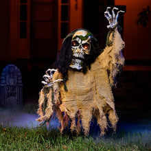 Load image into Gallery viewer, JOYIN Halloween Decoration Outdoor Animated Zombie Groundbreaker, Light-up Skeleton Zombie Groundbreaker Prop with Creepy Sound for Halloween Outside Decoration, Lawn, Yard, Patio, Haunted House Decor