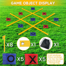 Load image into Gallery viewer, VANPET Giant Tic Tac Toe Bean Bag Toss Games for Kids Adults Family, Large Outside Lawn Yard Backyard Carnival Field Day Game, Beach Picnic Camping Birthday Party Family Reunion Games (Standard)