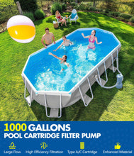 Load image into Gallery viewer, KimFilter Pro Series 1000 GPH Above Ground Pool Filter Pump, Powerful Pool Cartridge Filter Pump, Water Circulation and Filtration System -Improved Water Clean & Clarity, Pools Pumps Above Ground-Blue