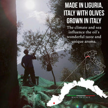 Load image into Gallery viewer, Roi Extra Virgin Olive Oil from Italy - Cucina Ligurian Olive Oil from Italy, First Cold Pressed, Pure, Polyphenol Rich EVOO, 34 fl oz (1 liter)