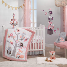 Load image into Gallery viewer, Lambs & Ivy Friendship Tree Plush Pink Woodland Fox Stuffed Animal Toy - Autumn