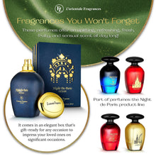 Load image into Gallery viewer, L'Orientale Fragrances Night De Paris Ocean 100ml / 3.3oz - Oil-Based Perfumes for Women & Men, Unisex Aromatic Aquatic Eau de Parfum w/Bergamot - Long-Lasting Up to 24 Hours, Ideal for All Seasons