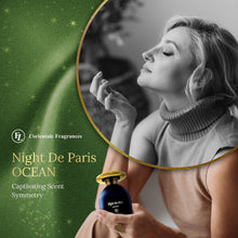Load image into Gallery viewer, L'Orientale Fragrances Night De Paris Ocean 100ml / 3.3oz - Oil-Based Perfumes for Women & Men, Unisex Aromatic Aquatic Eau de Parfum w/Bergamot - Long-Lasting Up to 24 Hours, Ideal for All Seasons