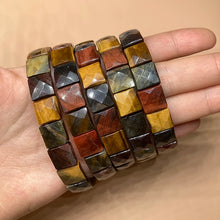 Load image into Gallery viewer, BOEYCJR Colorful Tiger Eyes Natural Stone Beads Bangles & Bracelets Handmade Jewelry Energy Bracelet for Women or Men
