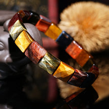 Load image into Gallery viewer, BOEYCJR Colorful Tiger Eyes Natural Stone Beads Bangles & Bracelets Handmade Jewelry Energy Bracelet for Women or Men