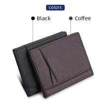 Load image into Gallery viewer, YUECIMIE Super Slim Soft Wallet 100% Genuine Leather Mini Credit Card Holder Wallets Purse Thin Small Card Holders Men Wallet