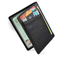 Load image into Gallery viewer, Super Slim Soft Wallet 100% Genuine Leather Mini Credit Card Wallet Purse Card Holders Men Wallet Thin Small
