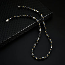 Load image into Gallery viewer, 460mm Black Hematite Necklace Men Women Metal Neck Jewelry Health Magnetic Therapy Weight Loss Black Hematite Necklace Jewelry