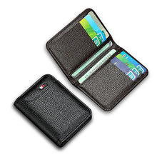 Load image into Gallery viewer, Luxury Men Card Holder Leather Thin Mini Men's Wallet Small Pocket Purse Women Bank Credit Card Holder for Men Card Wallets