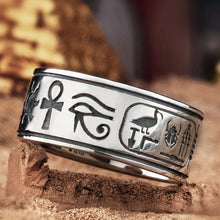 Load image into Gallery viewer, BOCAI Real S925 Silver Jewelry Accessories Vintage Egyptian Anubis Couple Necklace Pendant Trendy Men and Women Ring