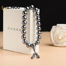 Load image into Gallery viewer, Natural Terahertz 108 Buddha Beads Energy Stone Jade Bracelet Necklace for Men and Women Fashion Luxury Jewelry Holiday Gifts