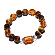 Load image into Gallery viewer, BOEYCJR The God of wealth Tiger Eyes Stone Beads Bangles & Bracelets Jewelry Lucky Energy Couple Bracelet for Women or Men