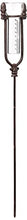 Load image into Gallery viewer, Kalalou Rustic Cast Iron Decorative Rain Gauge Stake, Acorn Rain Gauge, Brown, 32 inches
