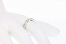 Load image into Gallery viewer, 1/8 cttw Petite Diamond Wedding Band in 10K White Gold Prong Set Round Size 8