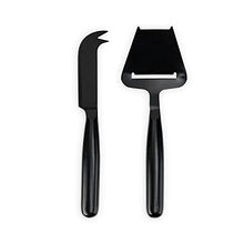 Load image into Gallery viewer, True Nero Cheese Knives, Matte Black, Set of 2