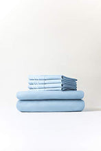Load image into Gallery viewer, Queen Size Sheet Set - 6 Piece Set - Hotel Luxury Bed Sheets - Extra Soft - Deep Pockets - Easy Fit - Breathable & Cooling Sheets - Comfy - Light Blue Bed Sheets - Baby Blue - Queens Sheets - 6 PC