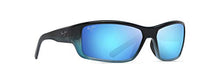 Load image into Gallery viewer, Maui Jim Barrier Reef Wrap Sunglasses, Blue W/Turquoise/Blue Hawaii Polarized, Medium